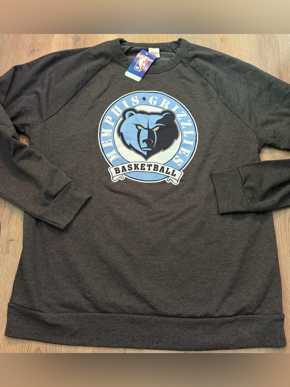 NBA Memphis Grizzlies Men's Dark Gray Crewneck Sweatshirt